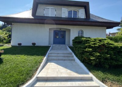 Rénovation escalier extérieur d'une maison en Savoie