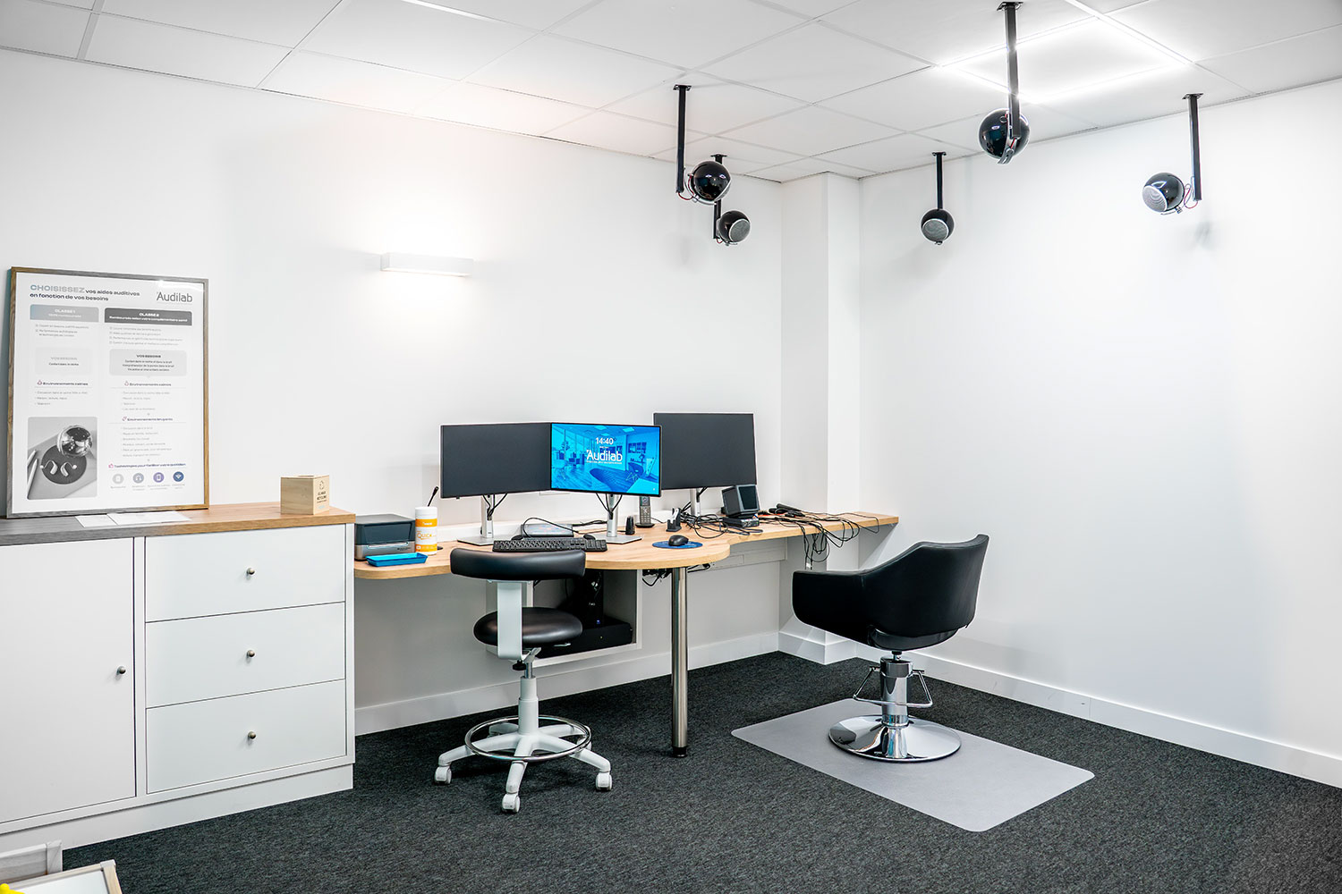 Agencement de centre auditif