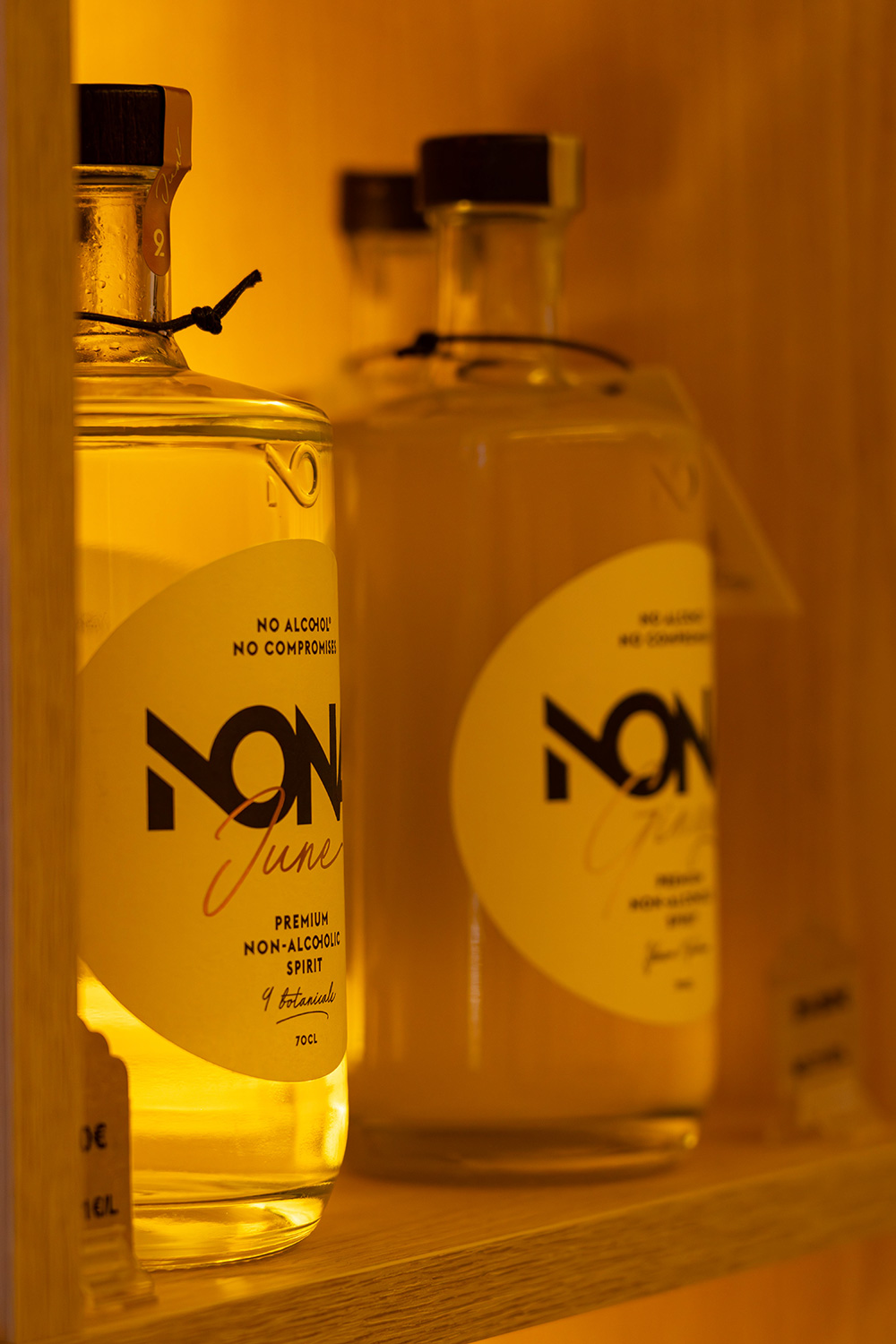 mise en lumière boutique de vins et spiritueux